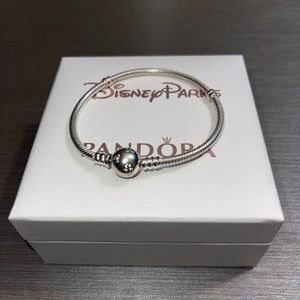 Pandora Disney Moments Sparkling Mickey Mouse & Snake Chain Bracelet